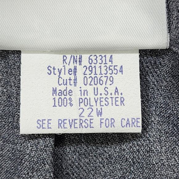 NEW Vintage Levi's Bend Over Pants Womens 22W Gray High Rise Tapered Stretch - Picture 8 of 14